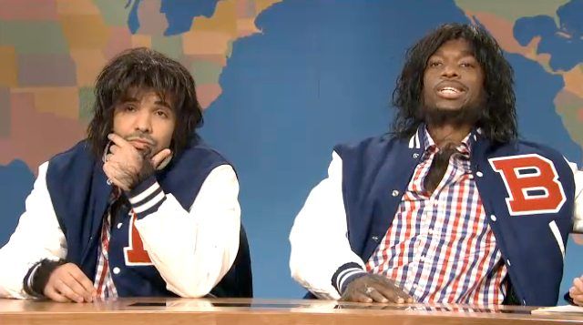 Drake again!  This time during a Halloween segment on Weekend Update.